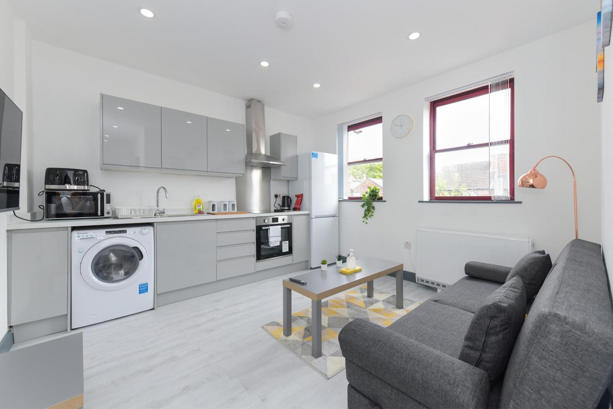 Nottingham City Centre Short Stay Apartments With Parking Bilik gambar